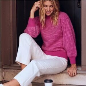 SUMMERSALT The Luxe Cashmere Blend Mix Stitch Sweater - EUC, Women’s Medium